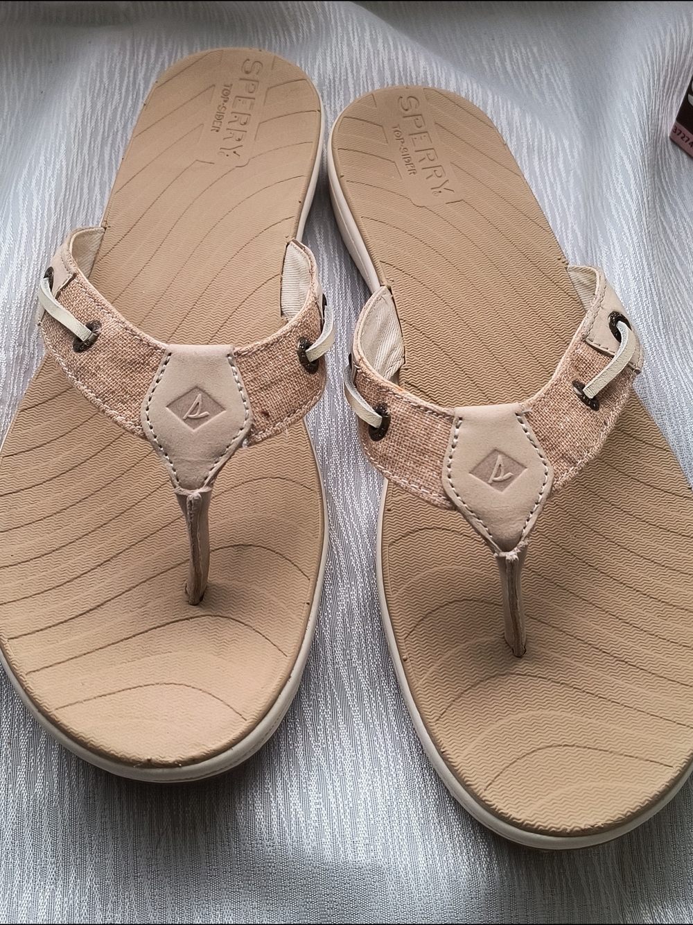 Sperry Women’s Beige Flip Flop Sandals
